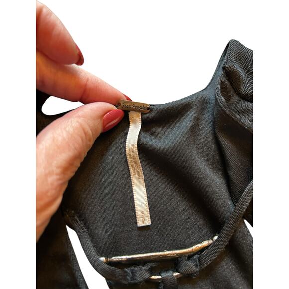 Free People - Sin City Black Knot Dress - Size S - Picture 3 of 15